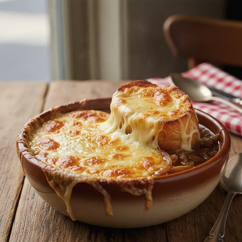 Soupe à l'oignon gratinée : la vraie recette bistrot